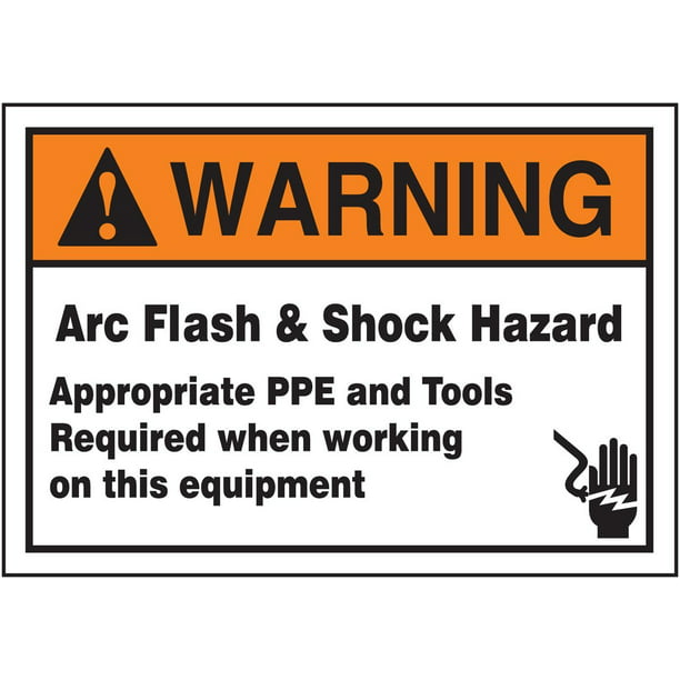 Adhesive Dura-Vinyl Red/Black on White LegendDANGER Arc Flash and Shock Hazard Appropriate PPE Required LegendDANGER Arc Flash and Shock Hazard Appropriate PPE Required 3.5 Length x 5 Width x 0.006 Thickness Accuform LELC341 Safety Label 